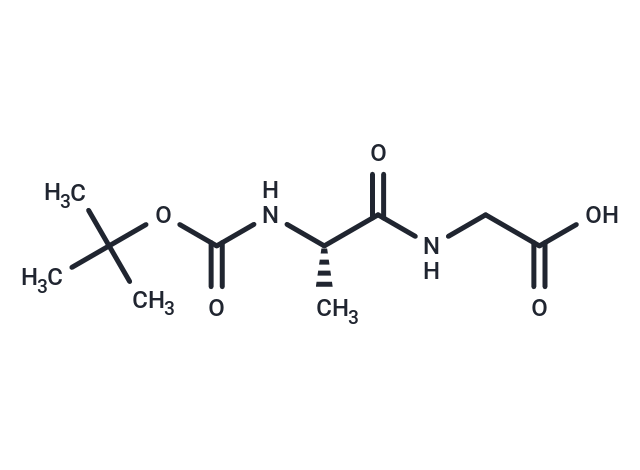 化合物 (S)-2-(2-((tert-Butoxycarbonyl)amino)propanamido)acetic acid|T65024|TargetMol