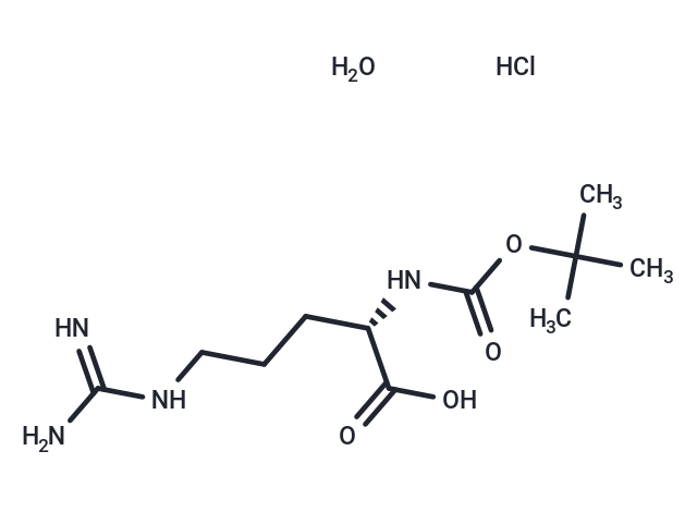 化合物 N2-Boc-L-arginine Hydrochloride Hydrate|T65690|TargetMol