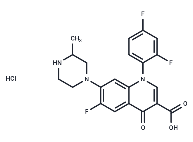 化合物 Temafloxacin (hydrochloride)|T21677|TargetMol