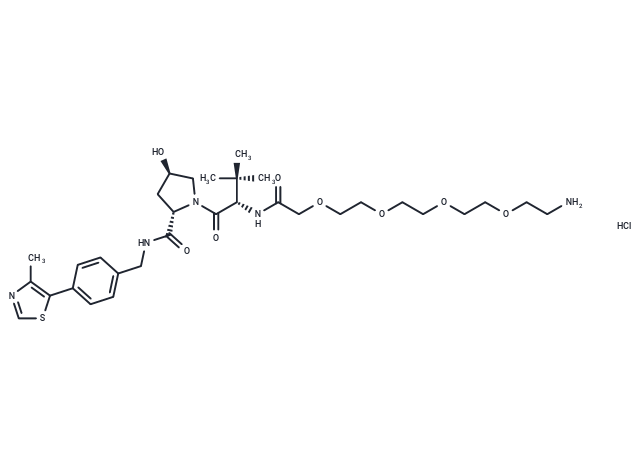 化合物 (S,R,S)-AHPC-PEG4-NH2 hydrochloride|T15190|TargetMol