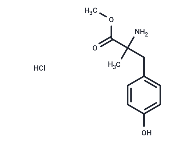 化合物 Methyl 2-amino-3-(4-hydroxyphenyl)-2-methylpropanoate hydrochloride|T64983|TargetMol