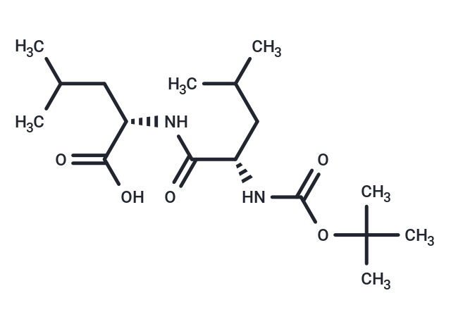 化合物 N-[(1,1-Dimethylethoxy)carbonyl]-L-leucyl-L-leucine|T65042|TargetMol