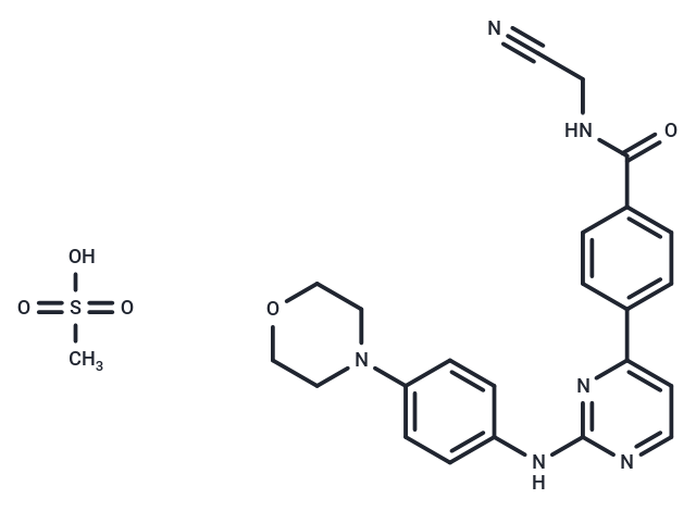 化合物 Momelotinib Mesylate|T15037|TargetMol