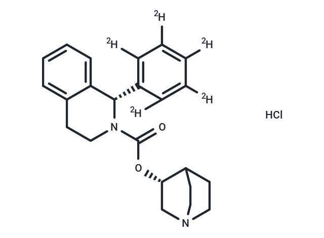 化合物 Solifenacin D5 hydrochloride|T12973|TargetMol