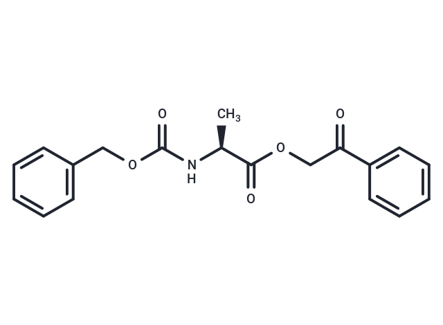 化合物 2-Oxo-2-phenylethyl ((benzyloxy)carbonyl)-L-alaninate|T64408|TargetMol