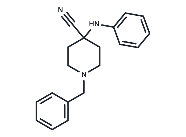 化合物 1-Benzyl-4-(phenylamino)piperidine-4-carbonitrile|T67109|TargetMol