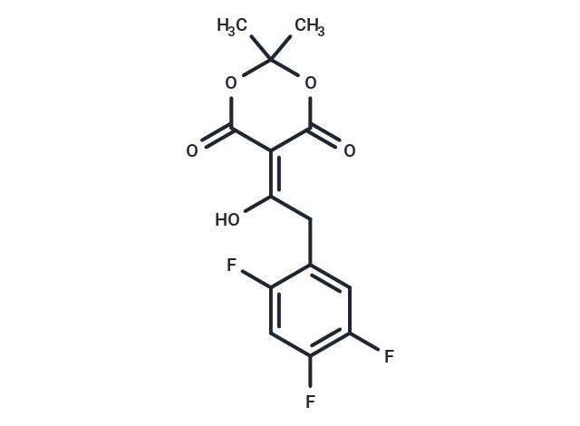 化合物 5-(1-Hydroxy-2-(2,4,5-trifluorophenyl)ethylidene)-2,2-dimethyl-1,3-dioxane-4,6-dione|T64892|TargetMol