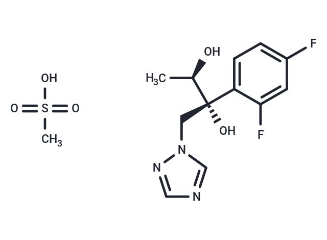 化合物 (2R,3R)-2-(2,4-Difluorophenyl)-1-(1H-1,2,4-triazol-1-yl)butane-2,3-diol methanesulfonate|T67219|TargetMol