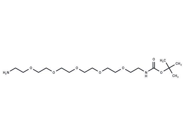 化合物 NH2-PEG5-C2-NH-Boc|T16661|TargetMol