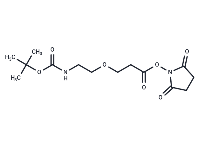 化合物 Boc-N-PEG1-C2-NHS ester|T14731|TargetMol