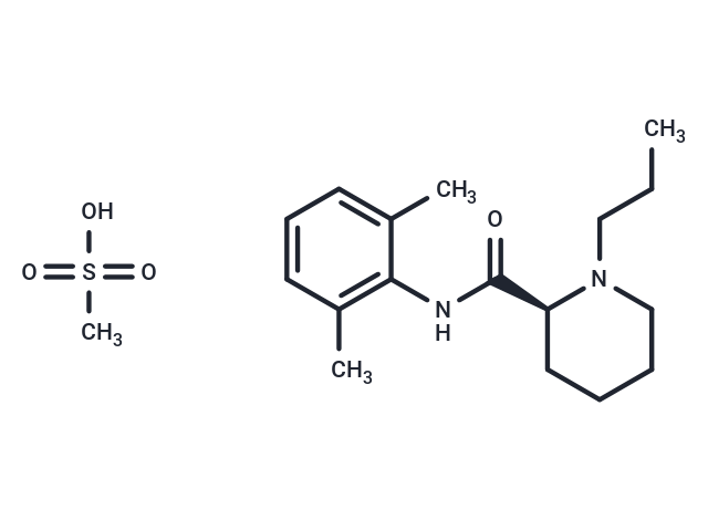 化合物 Ropivacaine mesylate|T61475|TargetMol