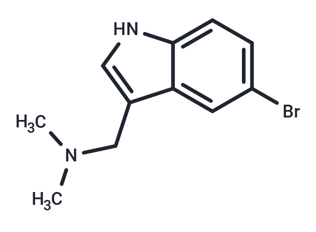 化合物 1-(5-Bromo-1H-indol-3-yl)-N,N-dimethylmethanamine|T64897|TargetMol