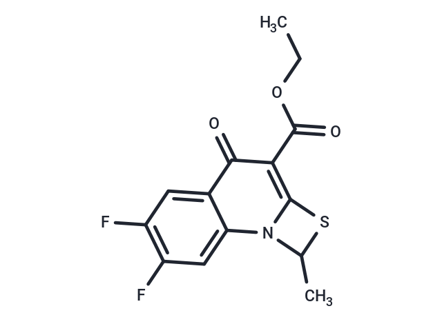 化合物 Ethyl 6,7-difluoro-1-methyl-4-oxo-1,4-dihydro-[1,3]thiazeto[3,2-a]quinoline-3-carboxylate|T65447|TargetMol