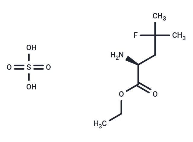 化合物 (S)-Ethyl 2-amino-4-fluoro-4-methylpentanoate sulfate|T67199|TargetMol