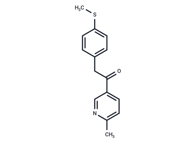 化合物 1-(6-Methylpyridin-3-yl)-2-(4-(methylthio)phenyl)ethanone|T66987|TargetMol