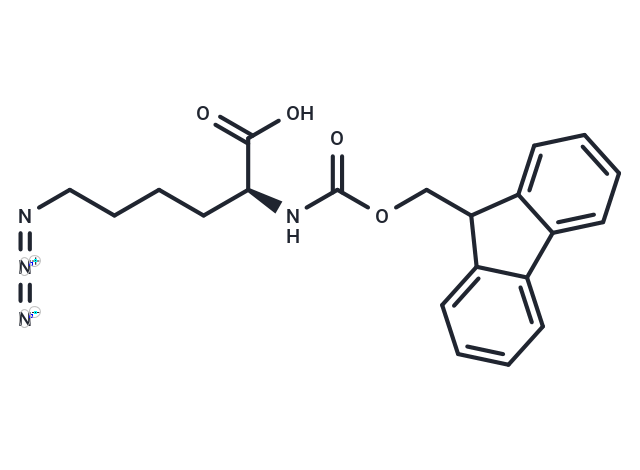 化合物 (S)-2-((((9H-Fluoren-9-yl)methoxy)carbonyl)amino)-6-azidohexanoic acid|T66683|TargetMol