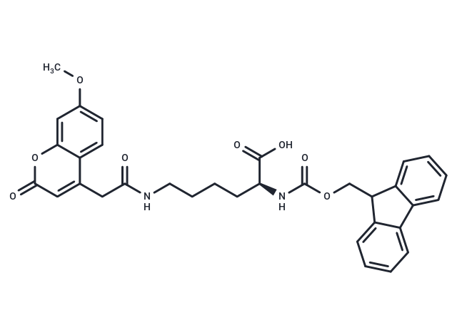 化合物 Fmoc-Lys(MCA)-OH|T66519|TargetMol