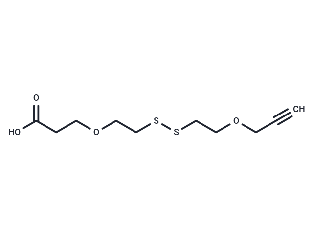 化合物 Propargyl-PEG1-SS-PEG1-acid|T16589|TargetMol