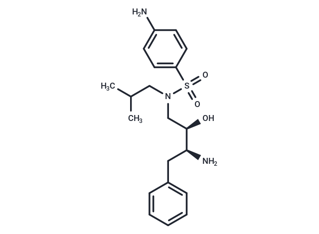 化合物 4-Amino-N-((2R,3S)-3-amino-2-hydroxy-4-phenylbutyl)-N-isobutylbenzenesulfonamide|T65997|TargetMol