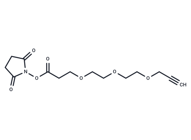 化合物 Propargyl-PEG3-NHS ester|T16599|TargetMol