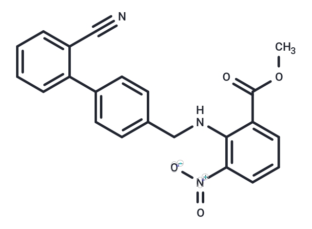 化合物 Methyl 2-(((2'-cyano-[1,1'-biphenyl]-4-yl)methyl)amino)-3-nitrobenzoate|T65000|TargetMol