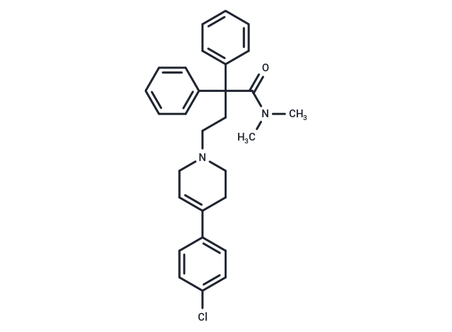 化合物 4-[4-(4-chlorophenyl)-3,6-dihydropyridin-1(2H)-yl]-N,N-dimethyl-2,2-diphenylbutanamide|T64657|TargetMol