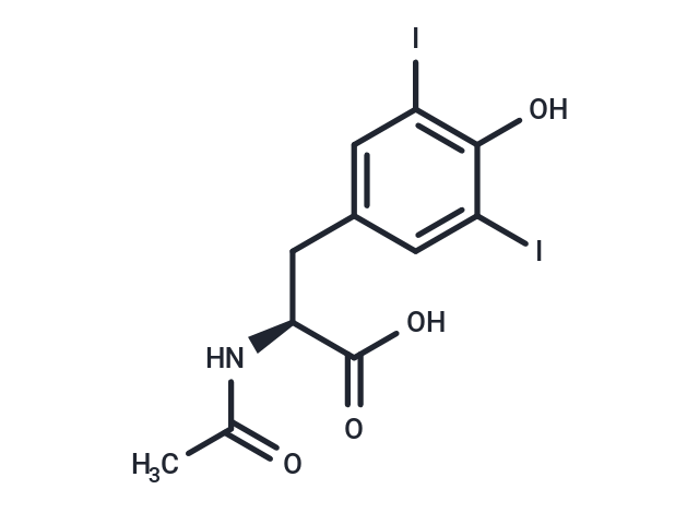 化合物 (S)-2-Acetamido-3-(4-hydroxy-3,5-diiodophenyl)propanoic acid|T65171|TargetMol