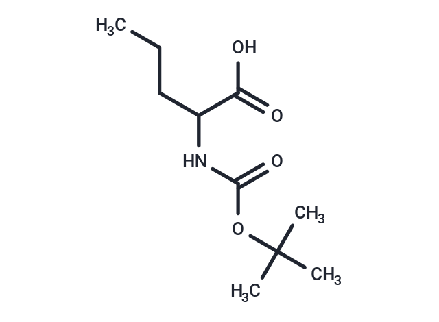 化合物 (R)-2-((tert-Butoxycarbonyl)amino)pentanoic acid|T66802|TargetMol