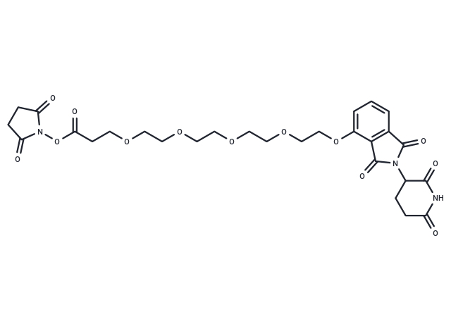 化合物 Thalidomide-O-PEG4-NHS ester|T18830|TargetMol