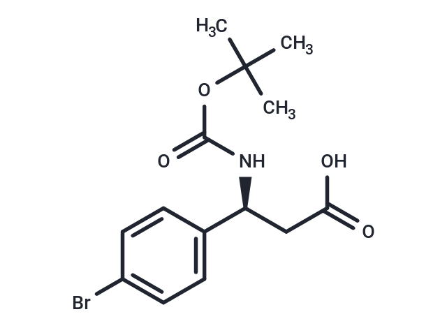 化合物 (S)-3-(4-Bromophenyl)-3-((tert-butoxycarbonyl)amino)propanoic acid|T65894|TargetMol