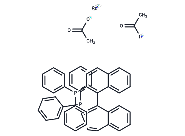 化合物 Diacetato[(R)-(+)-2,2'-bis(diphenylphosphino)-1,1'-binaphthyl]ruthenium(II)|T66567|TargetMol