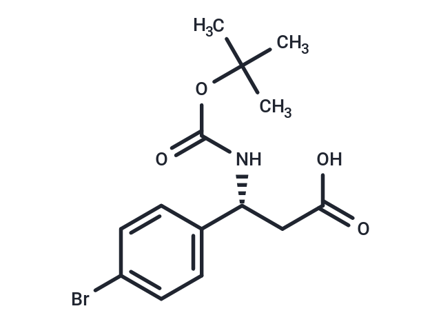 化合物 (R)-3-(4-Bromophenyl)-3-((tert-butoxycarbonyl)amino)propanoic acid|T65895|TargetMol