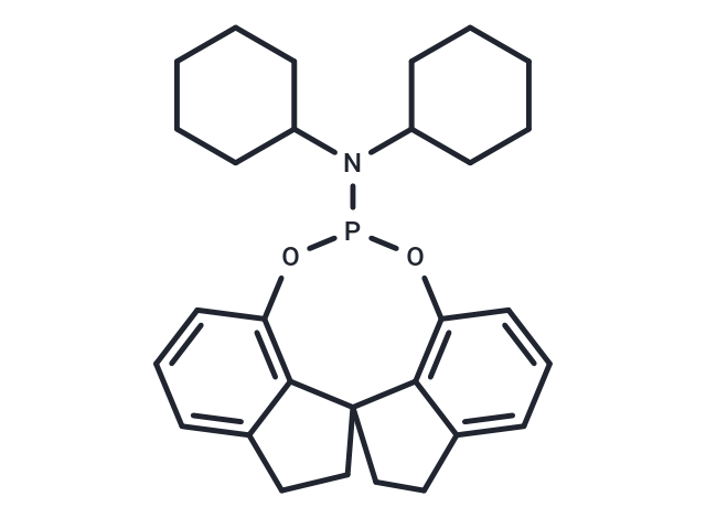 化合物 (11aR)-N,N-Dicyclohexyl-4,5,6,7-tetrahydrodiindeno[7,1-de:1',7'-fg][1,3,2]dioxaphosphocin-12-amine|T64476|TargetMol