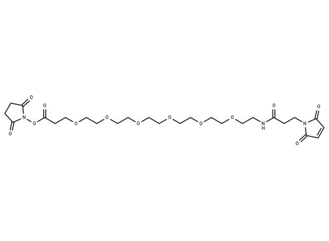 化合物 Mal-amido-PEG6-NHS ester|T15959|TargetMol