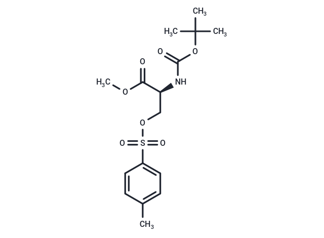 化合物 (S)-Methyl 2-((tert-butoxycarbonyl)amino)-3-(tosyloxy)propanoate|T66053|TargetMol