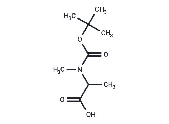 化合物 2-((tert-Butoxycarbonyl)(methyl)amino)propanoic acid|T66539|TargetMol