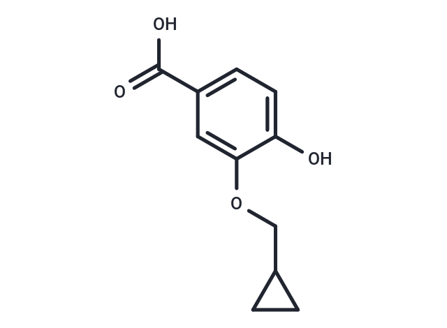 化合物 3-(Cyclopropylmethoxy)-4-hydroxybenzoic acid|T66466|TargetMol