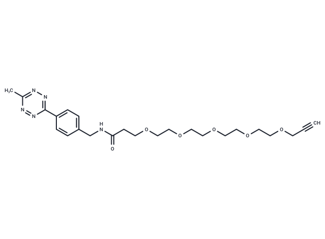 化合物 Methyltetrazine-amido-PEG5-alkyne|T18337|TargetMol