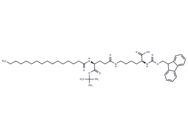 化合物 Fmoc-Lys(Pal-Glu-OtBu)-OH|T66786|TargetMol