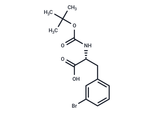 化合物 (R)-3-(3-Bromophenyl)-2-((tert-butoxycarbonyl)amino)propanoic acid|T65473|TargetMol