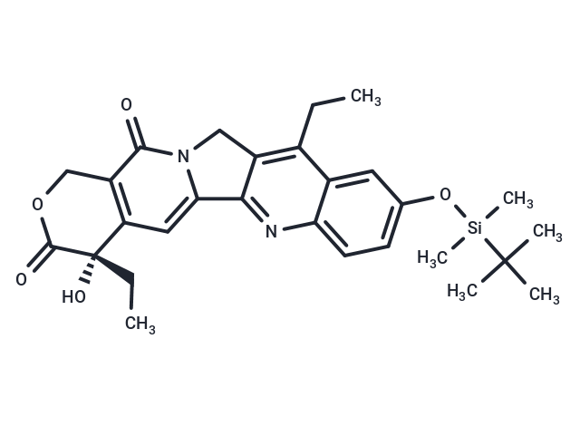 化合物 (S)-9-((tert-Butyldimethylsilyl)oxy)-4,11-diethyl-4-hydroxy-1,12-dihydro-14H-pyrano[3',4':6,7]indolizino[1,2-b]quinoline-3,14(4H)-dione|T64821|TargetMol