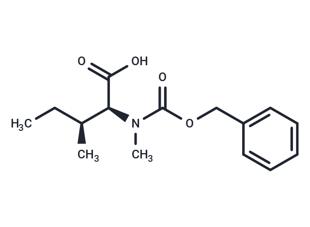 化合物 (2S,3S)-2-(((Benzyloxy)carbonyl)(methyl)amino)-3-methylpentanoic acid|T66024|TargetMol