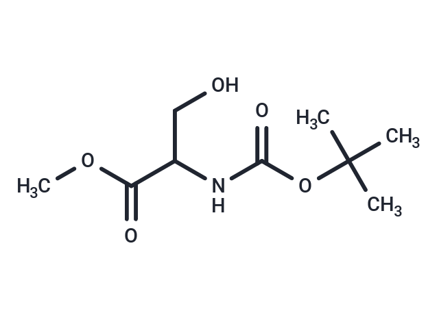 化合物 Methyl 2-((tert-butoxycarbonyl)amino)-3-hydroxypropanoate|T66179|TargetMol