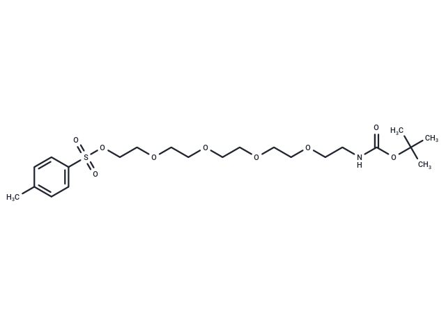 化合物 2,2-Dimethyl-4-oxo-3,8,11,14,17-pentaoxa-5-azanonadecan-19-yl 4-methylbenzenesulfonate|T64637|TargetMol