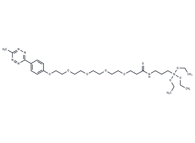 化合物 Methyltetrazine-PEG5-triethoxysilane|T18354|TargetMol