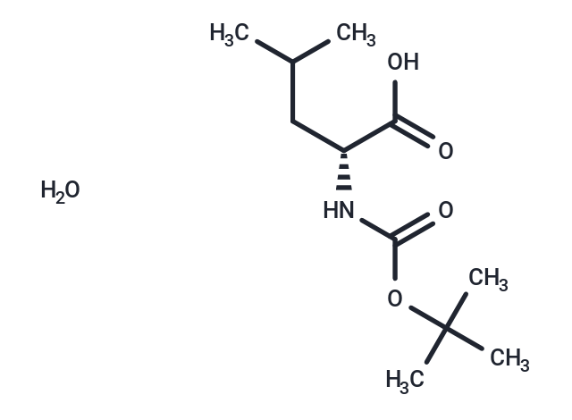 化合物 (R)-2-((tert-Butoxycarbonyl)amino)-4-methylpentanoic acid hydrate|T67515|TargetMol