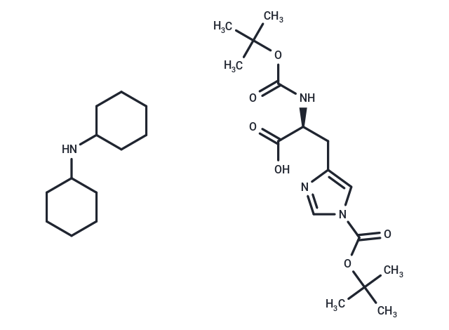 化合物 Boc-His(Boc)-OH.DCHA|T65827|TargetMol