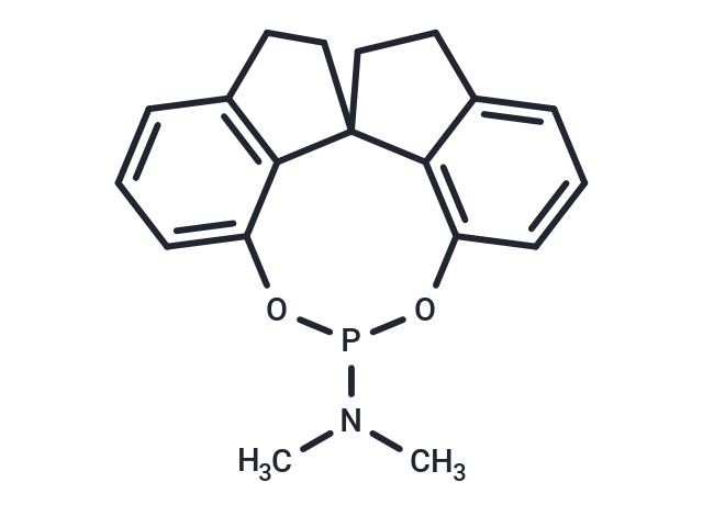 化合物 (S)-N,N-Dimethyl-1,2,4,5,6,7-hexahydrodiindeno[7,1-de:1',7'-fg][1,3,2]dioxaphosphocin-12-amine|T67218|TargetMol