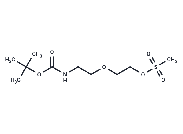 化合物 Boc-N-PEG2-Ms|T17651|TargetMol