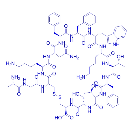 生长抑素-14（[D-Trp8,D-Cys14]）/61950-59-2/[D-Trp8,D-Cys14]-Somatostatin-14